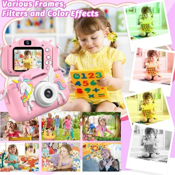 Pink Unicorn Kids Camera - Picture 4 of 11